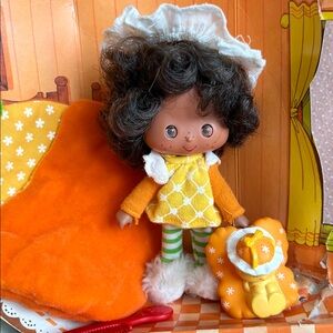 VINTAGE Strawberry Shortcake SWEET SLEEPER Orange Blossom & Marmalade Kenner 80s